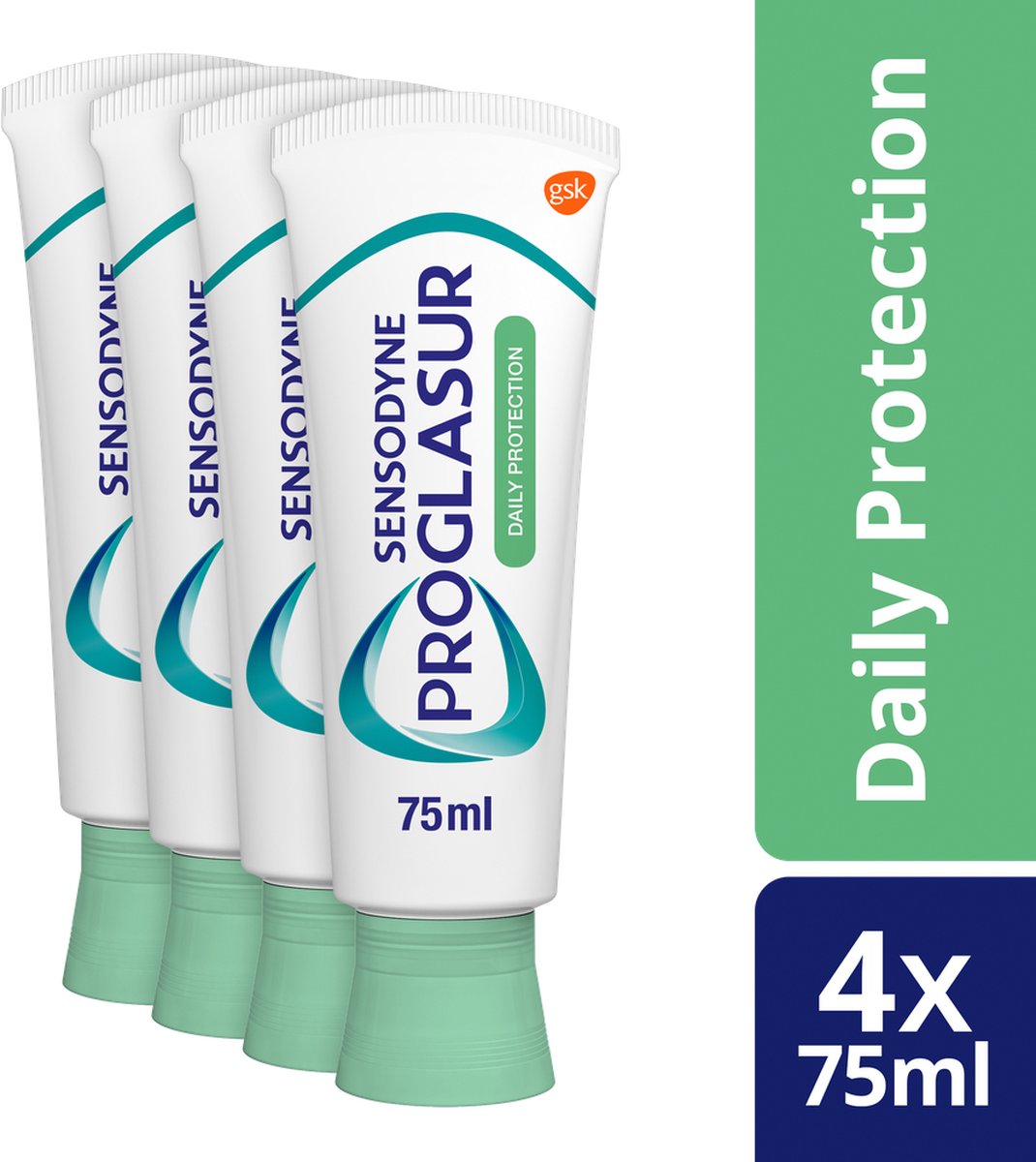 Sensodyne Proglasur Daily Protection Dagelijkse Tandpasta bij Tanderosie 4x 75ml