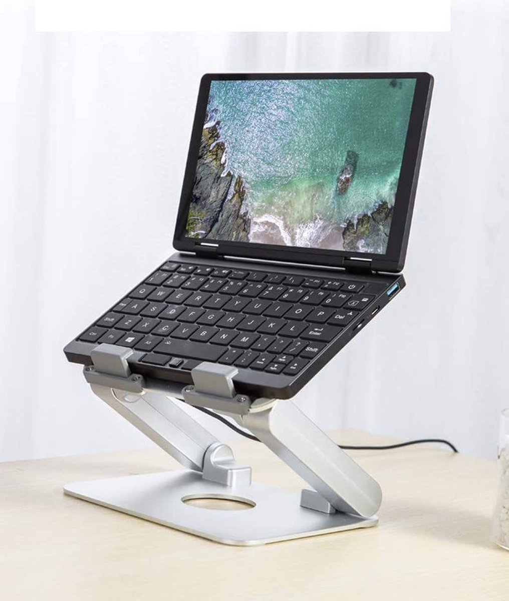 Aluminium Laptop Stand - Bureau Stand Tafel Notebook met ventilator Houder voor iPad / Laptop / Tablet