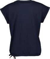 Blue Seven dames shirt 10523 navy print ronde hals - 42