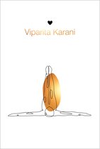 Poster - yoga - pose ‘Viparita Karani’ – line art -30x40 cm - wanddecoratie - goudlook