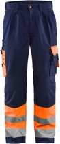 Blaklader Werkbroek High Vis 1584-1860 - High Vis Oranje/Marineblauw - D124