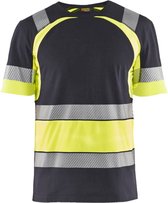 Blaklader T-shirt High Vis 3421-1030 - Medium Grijs/High Vis Geel - XL