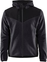 Blaklader Gebreid jack met softshell 5940-2536 - Donkergrijs/Zwart - XXL