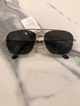 Heren zonnebril - zwart/goud frame vip