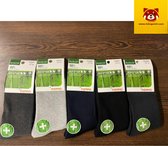 5 Paar Bamboo Sokken Gemengde Kleur 39-42 | 85% Bamboevezel Thermische Anti Bacterie Winter Sokken - Tokopoint.com