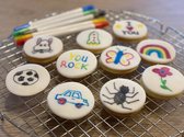 Bakpakket Kinderen - Kunstzinnige koekjes bakken - Bakmix koekjes - Kindercadeau