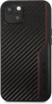 AMG iPhone 13 Hardcase Backcover - Carbon - Red Stitching - Zwart