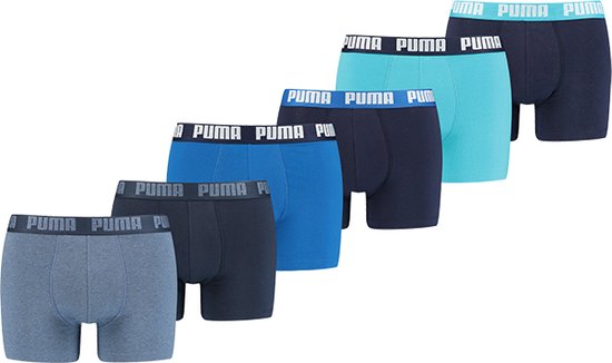 PUMA BASIC BOXER 6P Heren Onderbroek - Maat S