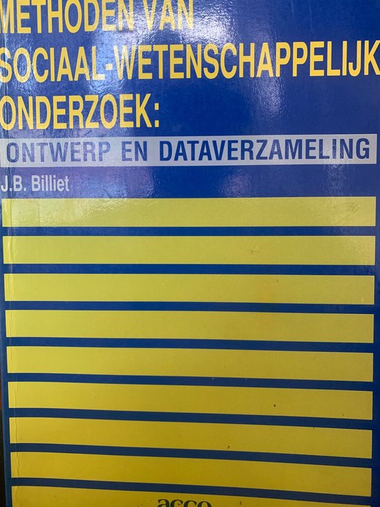 9789033423017 - Methoden van sociaal-wetenschappelijk onderzoek
