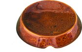 Miaustore keramische voerbak - voerbak kat - Walnoot - keramiek - Geen prikkelende snorharen - 15 cm