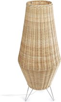 Kave Home - Tafellamp Kamaria middelgroot rotan met natuurlijke finish