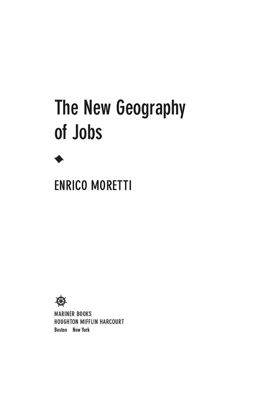 The New Geography of Jobs - cover