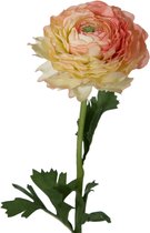 Viv! Home Luxuries Ranonkel - zijden bloem - perzik - 49cm - topkwaliteit