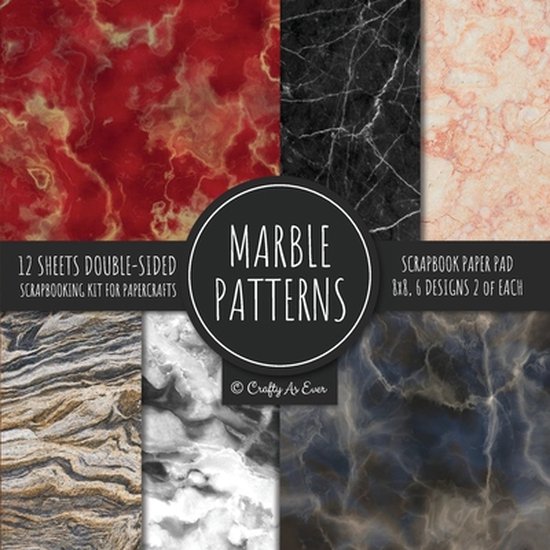Marble Patterns Scrapbook Paper Pad 8x8 Scrapbooking Kit for ... - cover