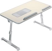 Laptop Stand Houder-Studietafel-Draagbare Opvouwbare Computer Bureau-Koelventilator-Table Stand-Lichtgrijs