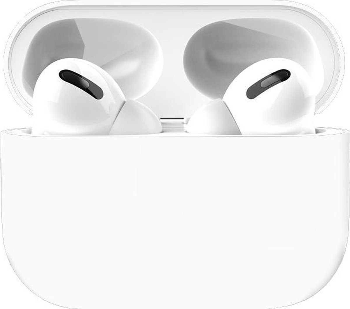 Studio Air® AirPods Pro Hoesje Wit - Soft Case - Siliconen hoesje geschikt voor Apple AirPods Pro