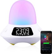 Slaaptrainer - Wake up light - White Noise - Kinderlampen - Nachtlampje - Kinderwekker - Bluetooth speaker