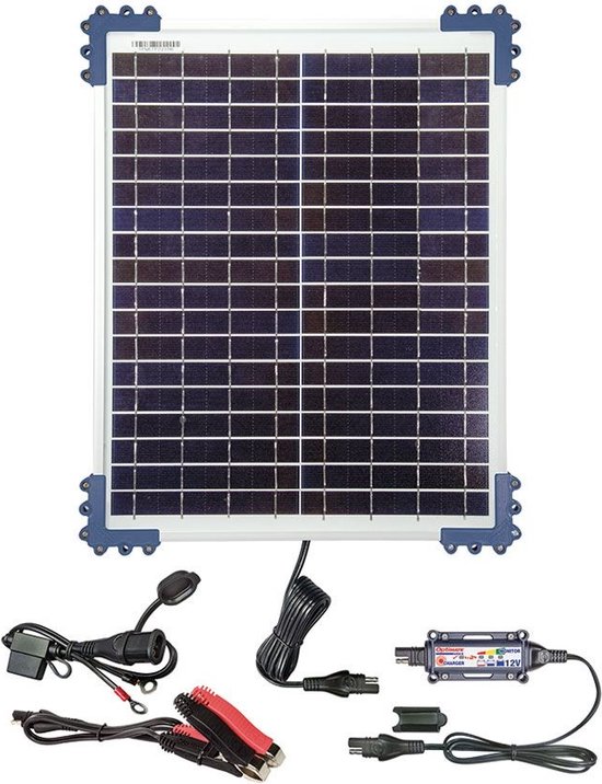 Tecmate Optimate Solar 20W Zonnepaneel Druppellader 1,6A - 12V Acculader  Druppellader... | bol