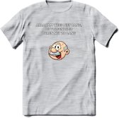 Abraham wees niet bang T-Shirt | Grappig Abraham 50 Jaar Verjaardag Kleding Cadeau | Dames – Heren - Licht Grijs - Gemaleerd - L
