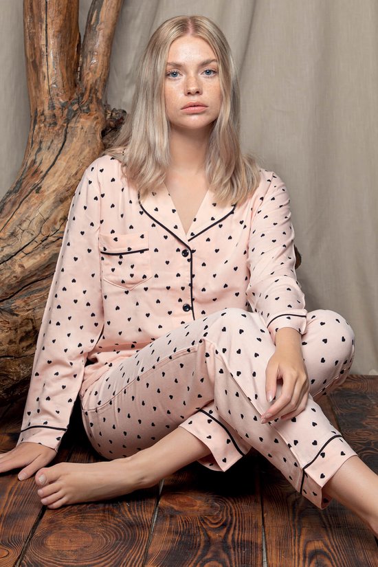 Seamlife Homewear - Set Pyjama Luxe Femme - Taille ( XS) - Satin 100%  Katoen Bio -... | bol.com