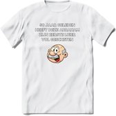 50 jaar geleden T-Shirt | Grappig Abraham 50 Jaar Verjaardag Kleding Cadeau | Dames – Heren - Wit - XL