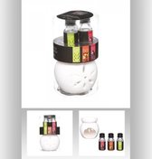 Geurende brander + olie 10 ml fruit x3 - Wit - Olieverdamper - Huis parfum