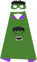 Hulk Verkleedpak - Marvel Avengers Verkleedkleren - Hulk Masker - Hulk Cape - Verkleedkleren Jongen - Verkleedkleren Meisje - Superhelden Pak - Kostuum