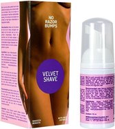 Velvet Shave Scheercreme - 50 ml - Voor Intieme Delen Van Het Lichaam - Met Kelp - Antibacteriële Werking - Beschermd De Huid