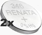 Renata 346/SR712SW zilveroxide horloge batterij 2 (twee) stuks