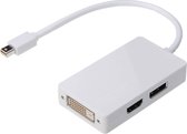 Digitus AK-340509-002-W DisplayPort / HDMI / DVI Adapter [1x Mini-DisplayPort stekker - 1x DisplayPort bus, HDMI-bus, D