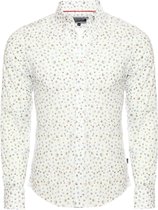 Wit Overhemd Met Schelp Motief Slim Fit 8479 Carisma - L