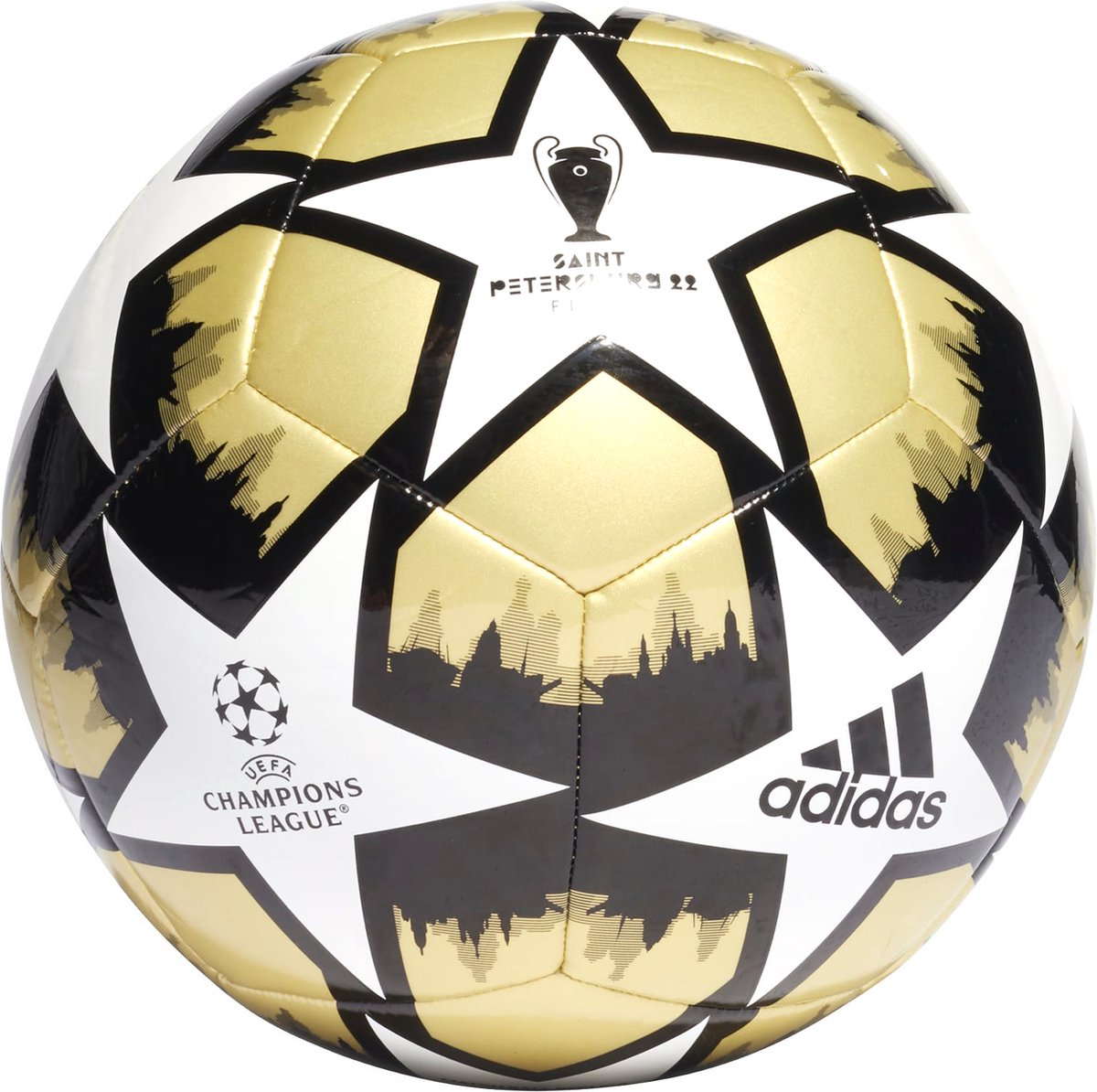 Ballon de Foot Noir/Doré Ligue des Champions Adidas GT7789