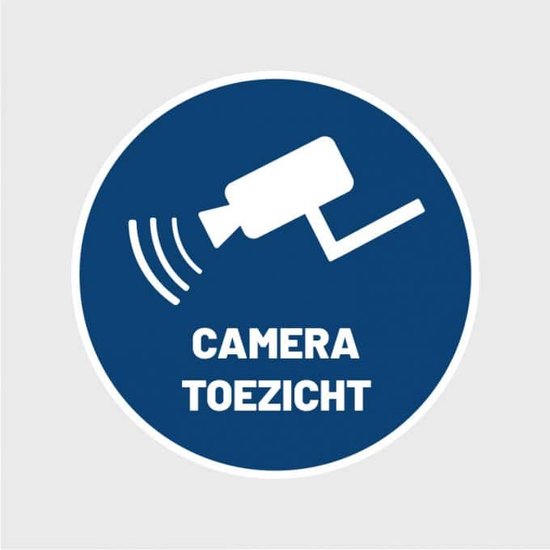Camera Sticker 10x10cm - Camera bewaking sticker - Verplichte sticker voor  Video... | bol.com