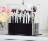 Make up kwast organizer | Acryl 2-delig | Opbergbox opslag voor cosmetica | Transparant