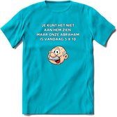 Je kunt het niet aan hem zien T-Shirt | Grappig Abraham 50 Jaar Verjaardag Kleding Cadeau | Dames – Heren - Blauw - XXL