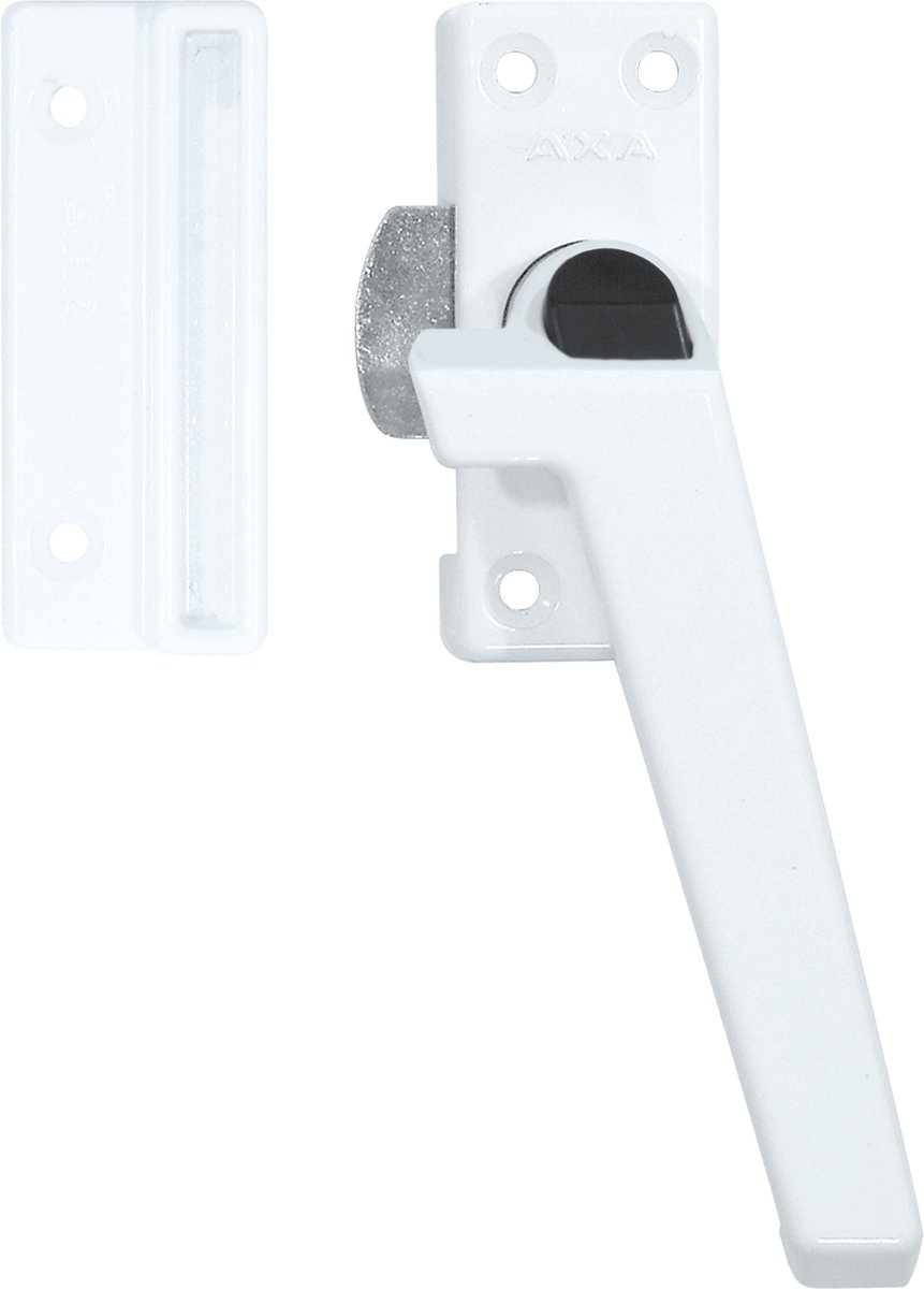 AXA Raamsluiting (model 3308) Wit: Afsluitbaar met drukknop, rechts naar buiten draaiend. - Axa