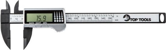 Digitale Schuifmaat, Meetbereik van 0 Tot 150 Mm Vernier Schuifmaat Draagbaar met Groot LCD scherm voor Huishoudelijk Gebruik, Doe het zelf meting (Spacnanap0gt67yu3v 02