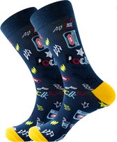 JustSockIt Rock 'n Roll sokken - Sokken - Leuke sokken - Rock 'n Roll - Cadeau - Cadeau voor mannen - Cadeau voor vrouwen - Verjaardag cadeau - Muziek sokken