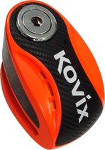 Kovix KNX6 - Motor Scooter E-Bike Remschijf Slot met 120db Alarm - Fluo Orange