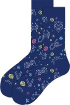 JustSockIt Sterrenbeelden sokken - Sokken - Leuke sokken - Sterrenbeelden - Sterrenstelsel - Cadeau - Cadeau voor mannen - Cadeau voor vrouwen - Verjaardag cadeau - Ruimte - Space