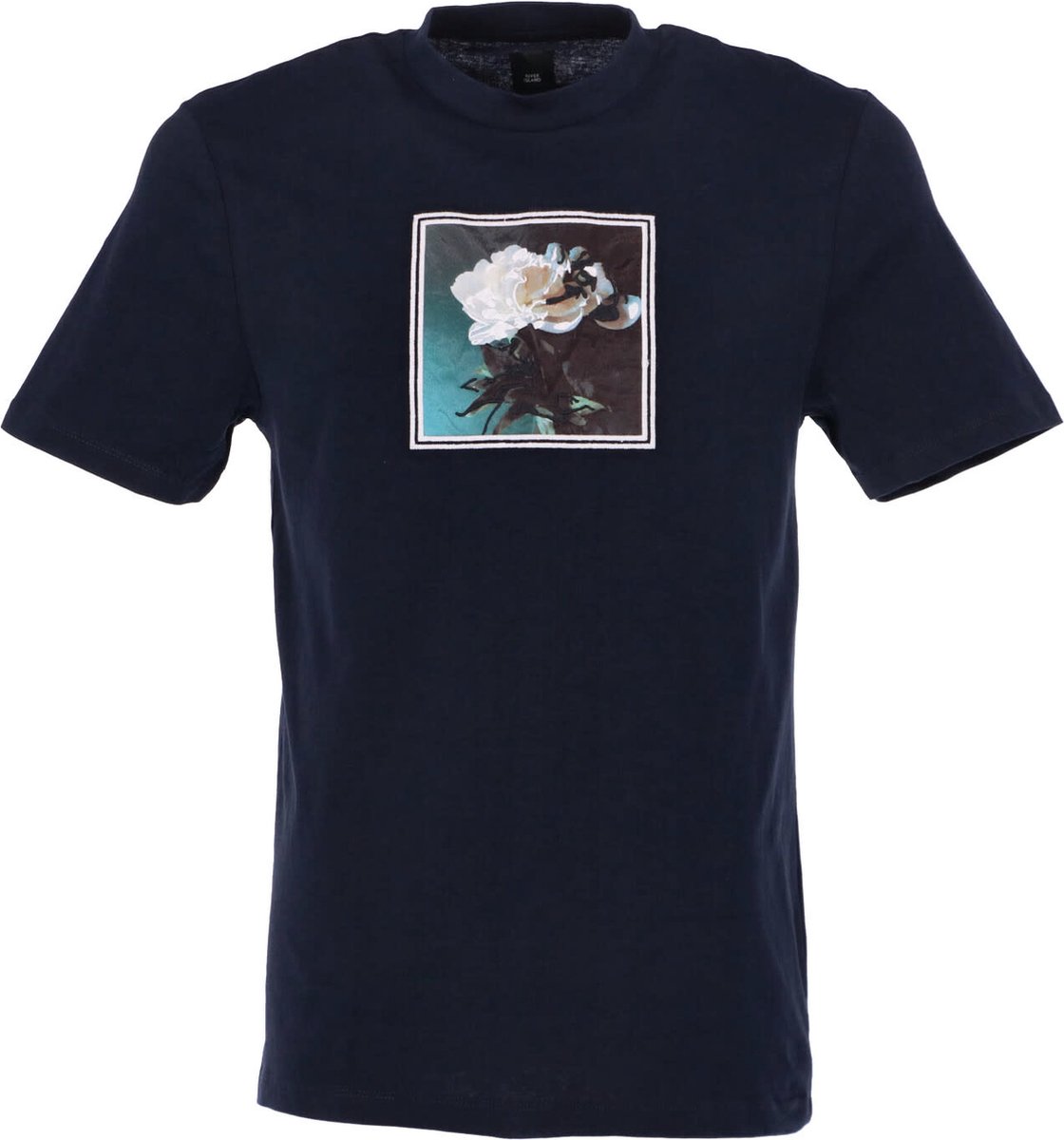 River Island T-shirt Donkerblauw