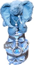 Luiertaart  Olifantje Happy horse/luiertaart/kraamcadeau/kadootje4kids