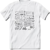 Me and You - Valentijn T-Shirt | Grappig Valentijnsdag Cadeautje voor Hem en Haar | Dames - Heren - Unisex | Kleding Cadeau | - Wit - L