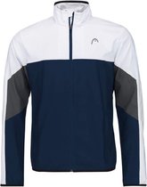 HEAD Club 22 Jacket Sportjack Heren Blauw - Wit - Grijs - Maat M