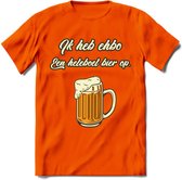 Ik Heb EHBO T-Shirt | Bier Kleding | Feest | Drank | Grappig Verjaardag Cadeau | - Oranje - 3XL