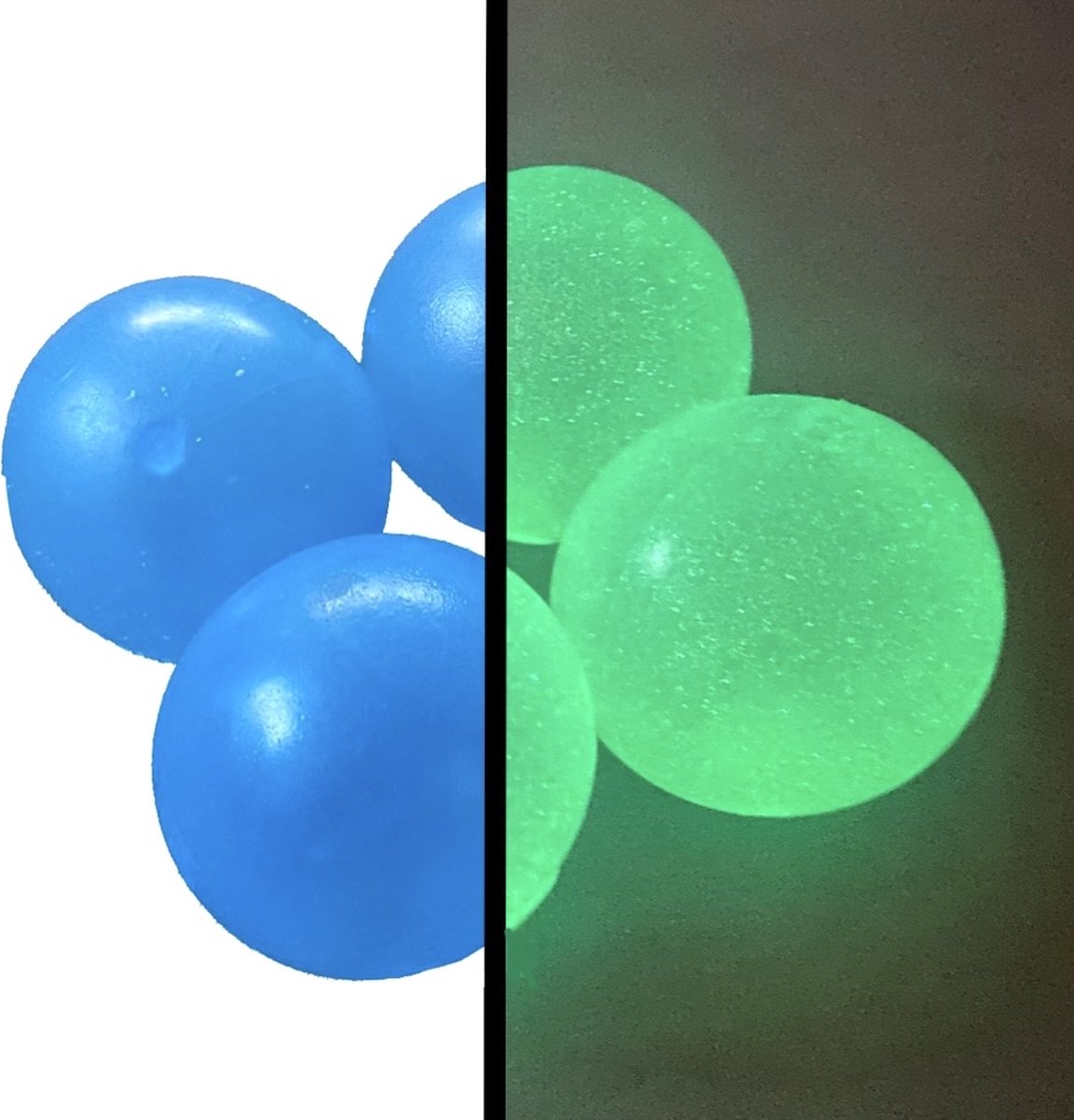 Globbles Glow In The Dark Sticky Balls - 4 Ballen - Merkloos
