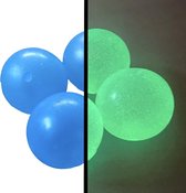 Globbles Glow In The Dark Sticky Balls - 4 Ballen