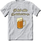 Ik Heb EHBO T-Shirt | Bier Kleding | Feest | Drank | Grappig Verjaardag Cadeau | - Licht Grijs - Gemaleerd - XXL