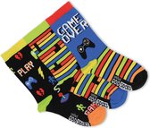 Gekke Mismatched Sokken - PLAY - Game Over - 3 verschillende sokken - maat 31 tot 39
