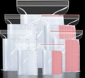 100x Grip Seal Bag - Sacs à fermeture éclair - Sac à fermeture éclair - 100 x 150 x 0,12 mm - Plus épais et plus résistant - Transparent